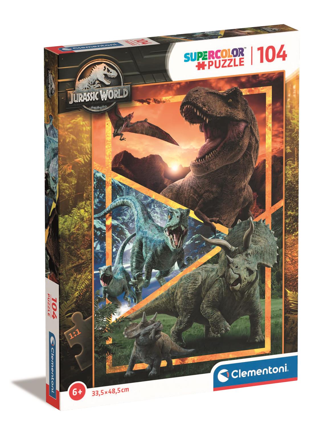 Jurassic World Supercolor Puzzle (104 pieces)
