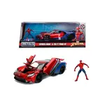 Marvel Spider-Man Car model - Spider-Man & 2017 Ford GT (including Spider-Man figurine)