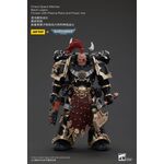 Warhammer 40k 1/18 Action Figure Chaos Space Marines - Black Legion Chosen with Plasma Pistol and Power Axe  