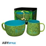 Rick and Morty Green Breakfast Set (Mug & Bowl)
