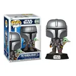 Star Wars: The Mandalorian & Grogu POP! Figure - The Mandalorian with Grogu (818)