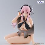 Super Sonico (Swimsuit Black Color Ver.) Noodle Stopper Figure