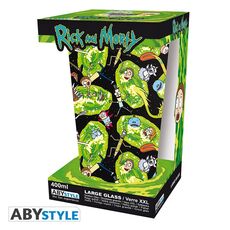 Rick & Morty Large Glass - Portals (400 ml)- 4 image