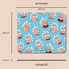 Podkładka materiałowa pod mysz Rick & Morty - Blue Rick- 3 image