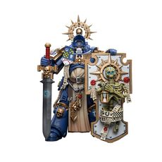 Figurka Warhammer 40k 1/18 Space Marines (Ultramarines) - Primaris Captain w/Relic Shield & Power Sword