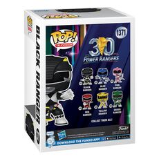 Power Rangers (30th Anniversary) POP! Figure - Black Ranger (1371)- 4 image
