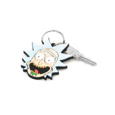 Rick and Morty Rubber Keychain - Rick's Head- 2 image