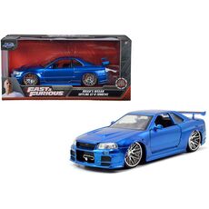 Fast & Furious 1/24 Car Model - Brian's Nissan Skyline GT-R (R34)