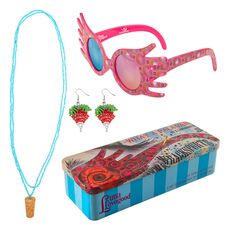 Zestaw akcesoriów Harry Potter - Luna Lovegood (naszyjnik, kolczyki i okulary)