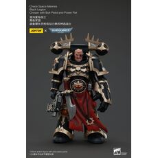 Warhammer 40k 1/18 Action Figure Chaos Space Marines - Black Legion Chosen with Bolt Pistol and Power Fist