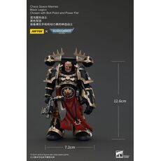 Warhammer 40k 1/18 Action Figure Chaos Space Marines - Black Legion Chosen with Bolt Pistol and Power Fist- 9 image