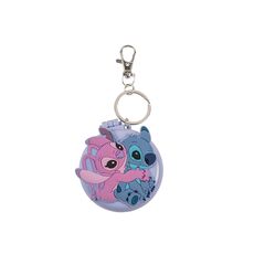 Disney Stitch & Angel Keychain with mirror and hairbrush
