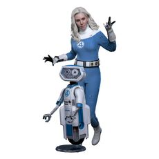 The Fantastic Four: First Steps Movie Masterpiece 1/6 Actionfigurset - Invisible Woman & H.E.R.B.I.E. (MMS824)