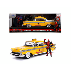 Deadpool 1/24 Car Model with Figure - 1957 Chevy Bel Air 1