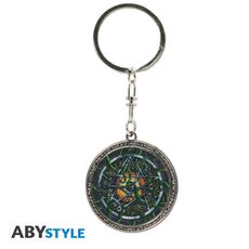 Cthulhu Metal keychain with 3D effect - Lenticular Necronomicon