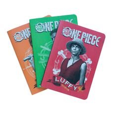 Set of 3 A5 notebooks One Piece (Netflix) - Luffy, Zoro, Nami