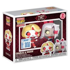 Hazbin Hotel POP Set of 2 Keychains - Charlie & Vaggie- 2 image