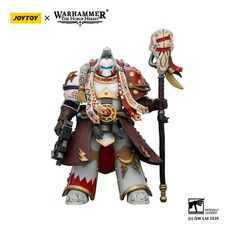 Warhammer The Horus Heresy 1/18 Action figure - White Scars Stormseer Consul with Force Staff and Bolt Pistol