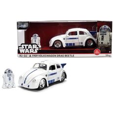 Star Wars Car model with figure 1/24 - R2-D2 & 1959 Volkswagen Drag Beetle