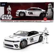 Star Wars Car model with figure 1/24 - Stormtrooper & 2021 Dodge Charger SRT Hellcat
