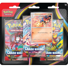 Pokémon TCG: Mega Evolution - Chaos Rising - 3-Pack Blister Bundle - Charmeleon