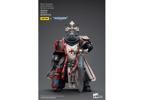 Warhammer 40K Action Figure 1/18 - Black Templars Sword Brethren Brother Lombast- 2 image