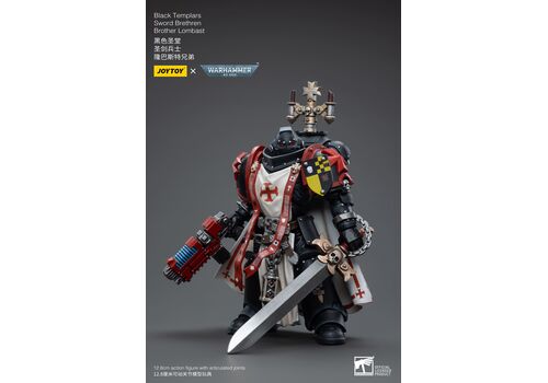 Warhammer 40K Action Figure 1/18 - Black Templars Sword Brethren Brother Lombast- 4 image