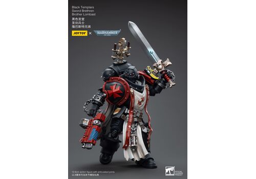 Warhammer 40K Action Figure 1/18 - Black Templars Sword Brethren Brother Lombast- 6 image