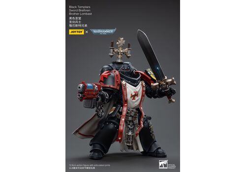 Warhammer 40K Action Figure 1/18 - Black Templars Sword Brethren Brother Lombast- 7 image