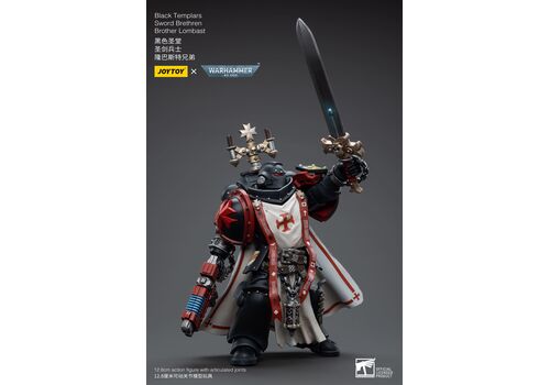 Warhammer 40K Action Figure 1/18 - Black Templars Sword Brethren Brother Lombast- 8 image