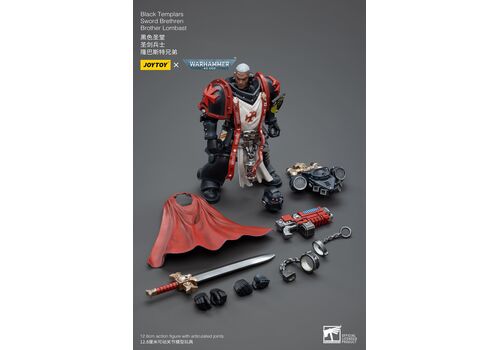 Warhammer 40K Action Figure 1/18 - Black Templars Sword Brethren Brother Lombast- 9 image