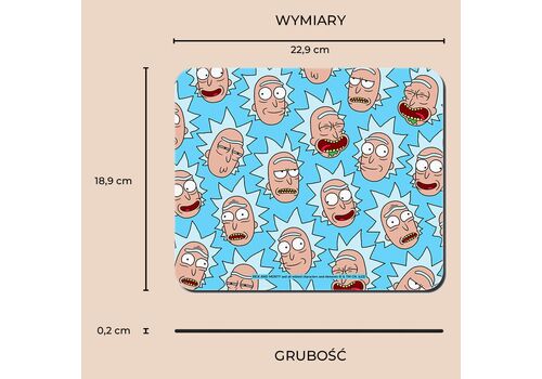 Mousepad Rick & Morty - Blue Rick- 3 image