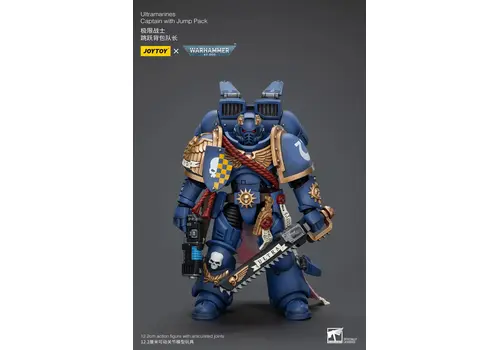 Warhammer 40k 1/18 Action Figure - Ultramarines Captain With Jump Pack- 2 image