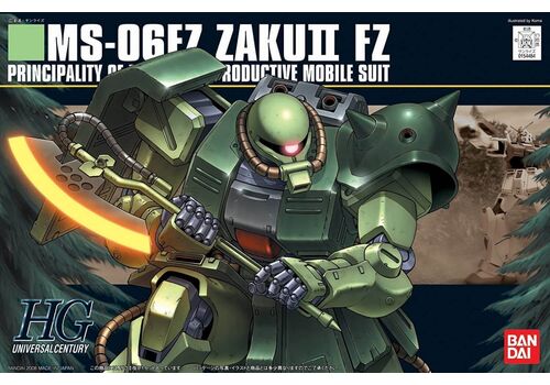 GUNDAM HGUC 1/144 Plastic Model Kit - MS-06FZ ZAKU II FZ- 2 image
