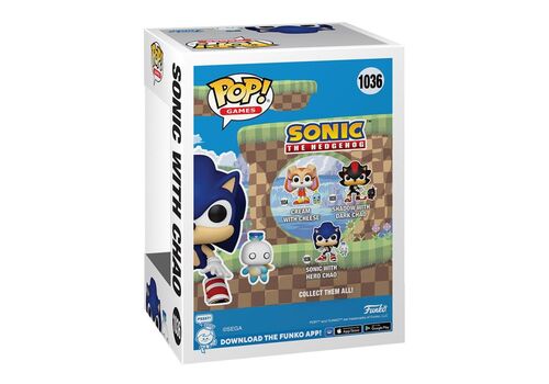 Sonic the Hedgehog POP! Figure - Sonic with Hero Chao (1036)- 2 image