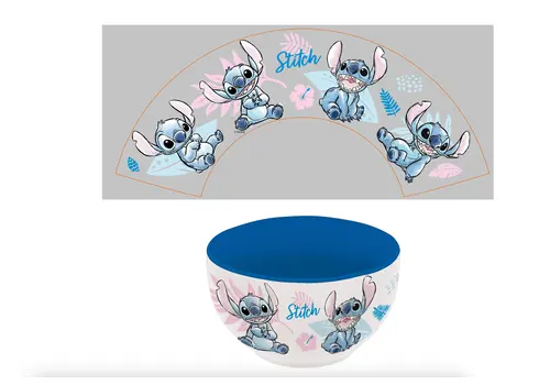 Disney Stitch Watercolor Blue Bowl (600 ml)- 2 image
