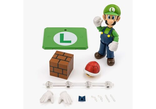 Super Mario S.H. Figuarts Action Figure - Luigi- 5 image