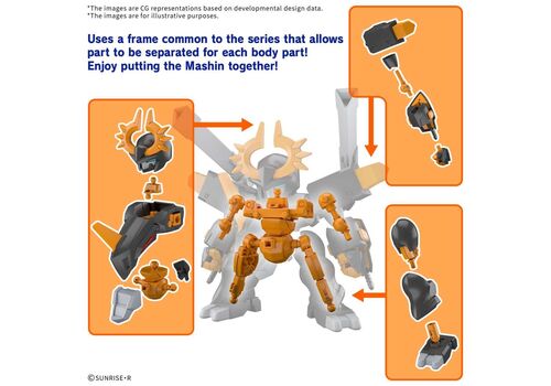 GUNDAM SD Mashin Creator Wataru Plastic Model Kit - Jyugohmaru- 5 image