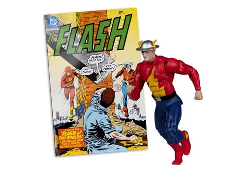 DC Direct Page Punchers Figure with comic - The Flash Jay Garrick (The Flash #123) [Red Platinum Edition]- 5 image