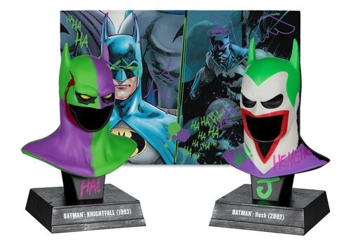 DC Direct (Batman: Knightfall & Hush) 1/3 Mini Replica 2-pack - Batman Cowl (Jokerized)- 2 image