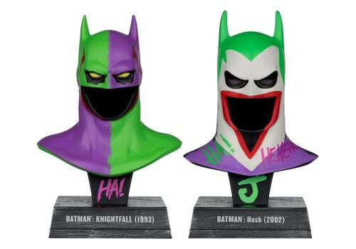 DC Direct (Batman: Knightfall & Hush) 1/3 Mini Replica 2-pack - Batman Cowl (Jokerized)- 3 image