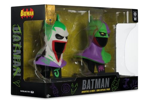 DC Direct (Batman: Knightfall & Hush) 1/3 Mini Replica 2-pack - Batman Cowl (Jokerized)- 6 image